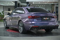Audi S4 / A4 (With S-line Bumper) B9.5 2020-ON with Aftermarket Parts - With & Without Light Rear Diffuser Pre-preg Carbon Fiber from BCTXE Tuning