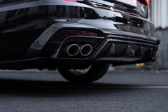 Audi S4 / A4 (With S-line Bumper) B9.5 2020-ON with Aftermarket Parts - With & Without Light Rear Diffuser Pre-preg Carbon Fiber from BCTXE Tuning