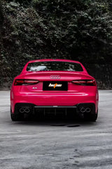 Audi S5 A5 (with s-line bumper, does not base model) B9.5 2020 2021 2022 2023 2024 with Aftermarket Parts - V1 Rear Diffuser Pre-preg Carbon Fiber from BCTXE Tuning