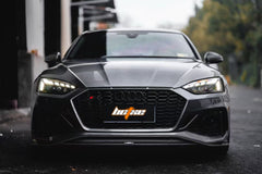 Audi RS5 B9.5 2020-ON with Aftermarket Parts - Front Lip Pre-preg Carbon Fiber from BCTXE Tuning