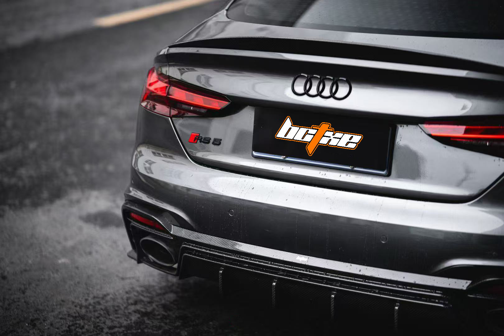 Audi RS5 B9.5 2020-ON with Aftermarket Parts - Rear Diffuser Pre-preg Carbon Fiber from BCTXE Tuning