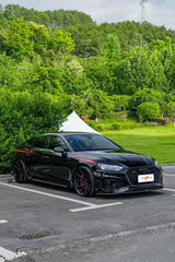 Audi RS5 B9.5 2020-ON with Aftermarket Parts - Front Lip Pre-preg Carbon Fiber from BCTXE Tuning