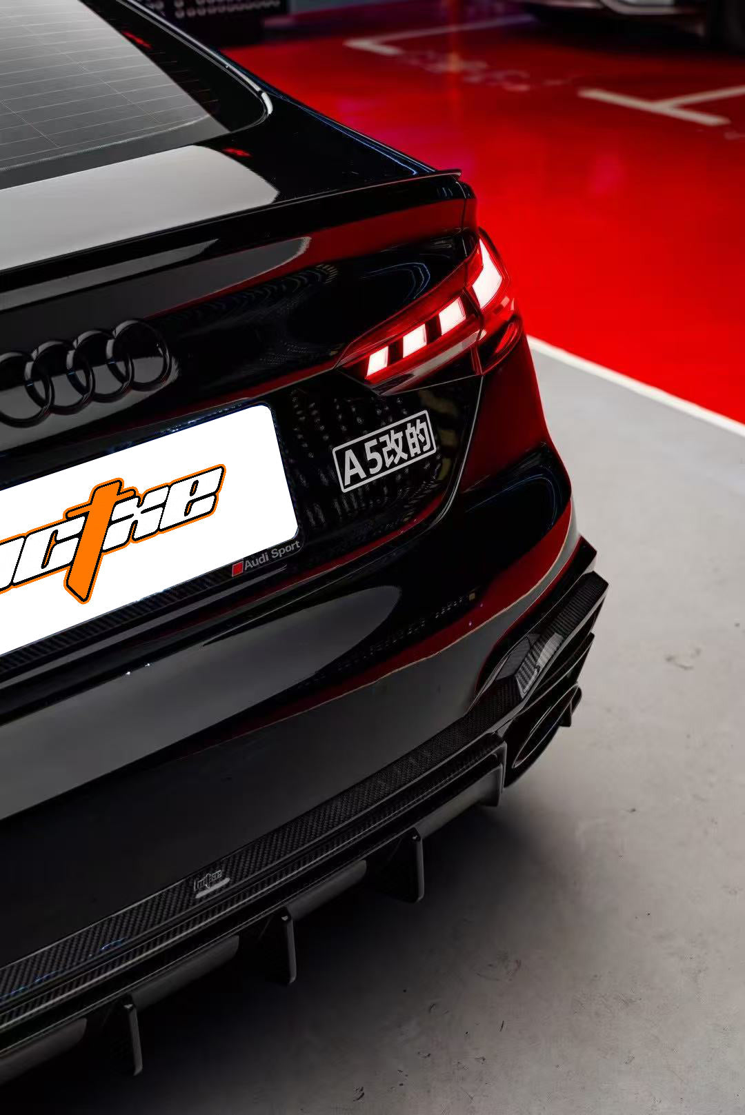 Audi RS5 B9.5 2020-ON with Aftermarket Parts - Rear Diffuser Pre-preg Carbon Fiber from BCTXE Tuning