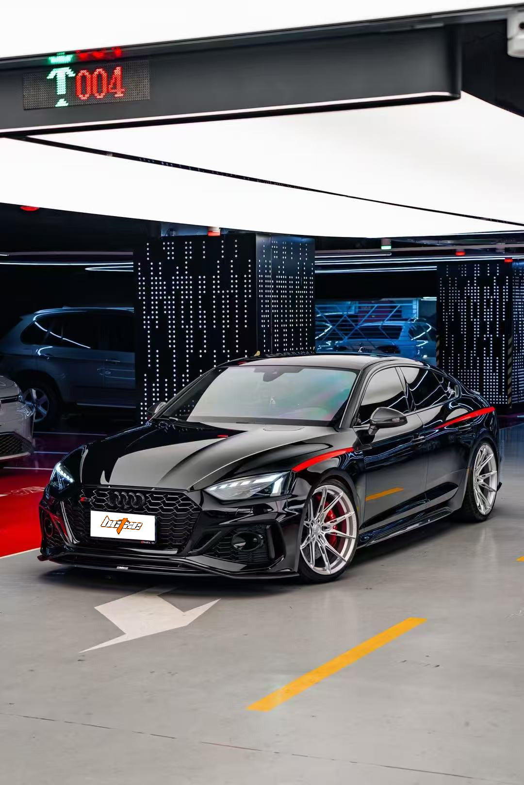 Audi RS5 B9.5 2020-ON with Aftermarket Parts - Front Lip Pre-preg Carbon Fiber from BCTXE Tuning