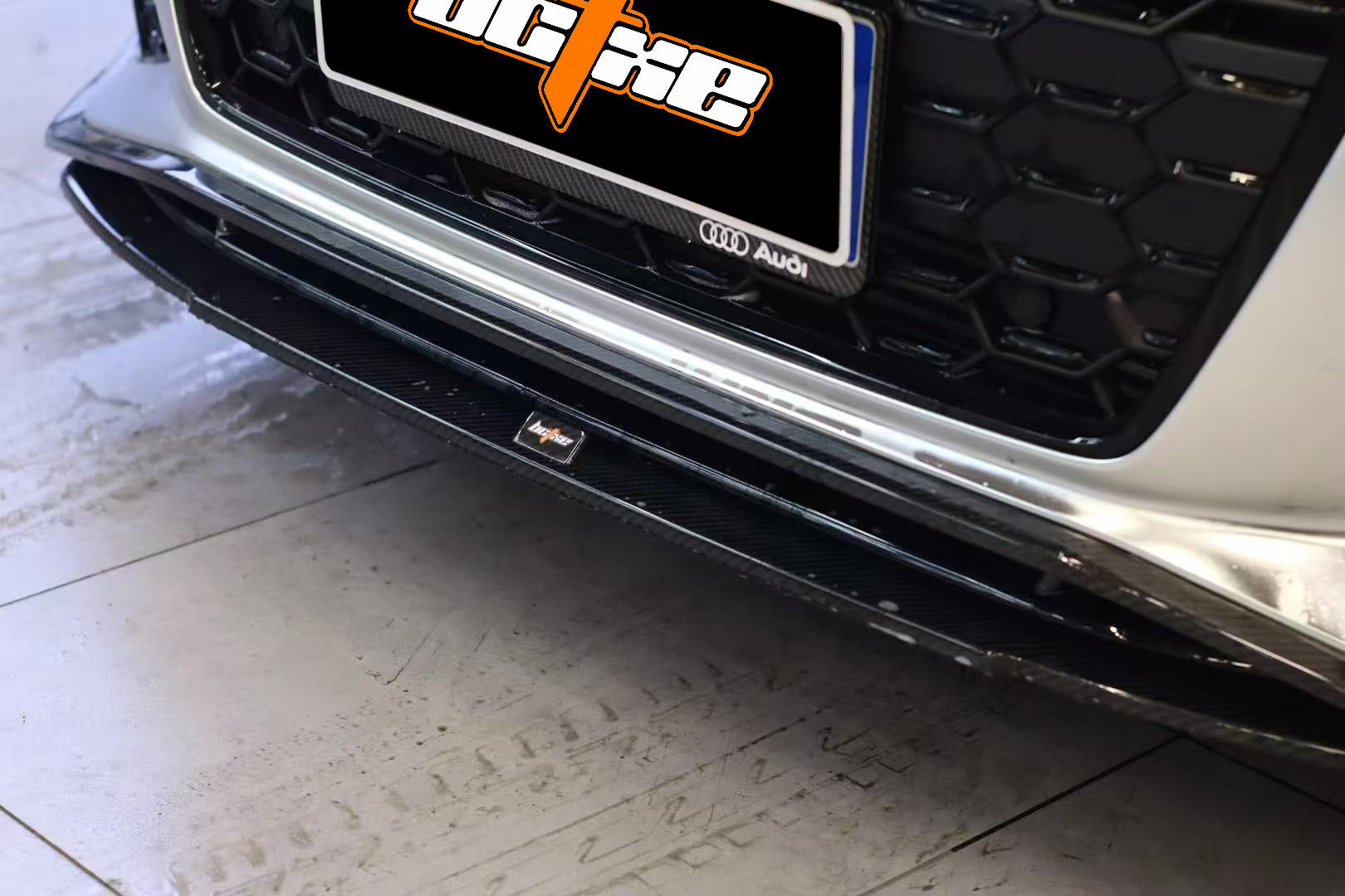 Audi S5 A5 (with s-line bumper, does not base model) B9.5 2020 2021 2022 2023 2024 with Aftermarket Parts - Front Lip Pre-preg Carbon Fiber from BCTXE Tuning