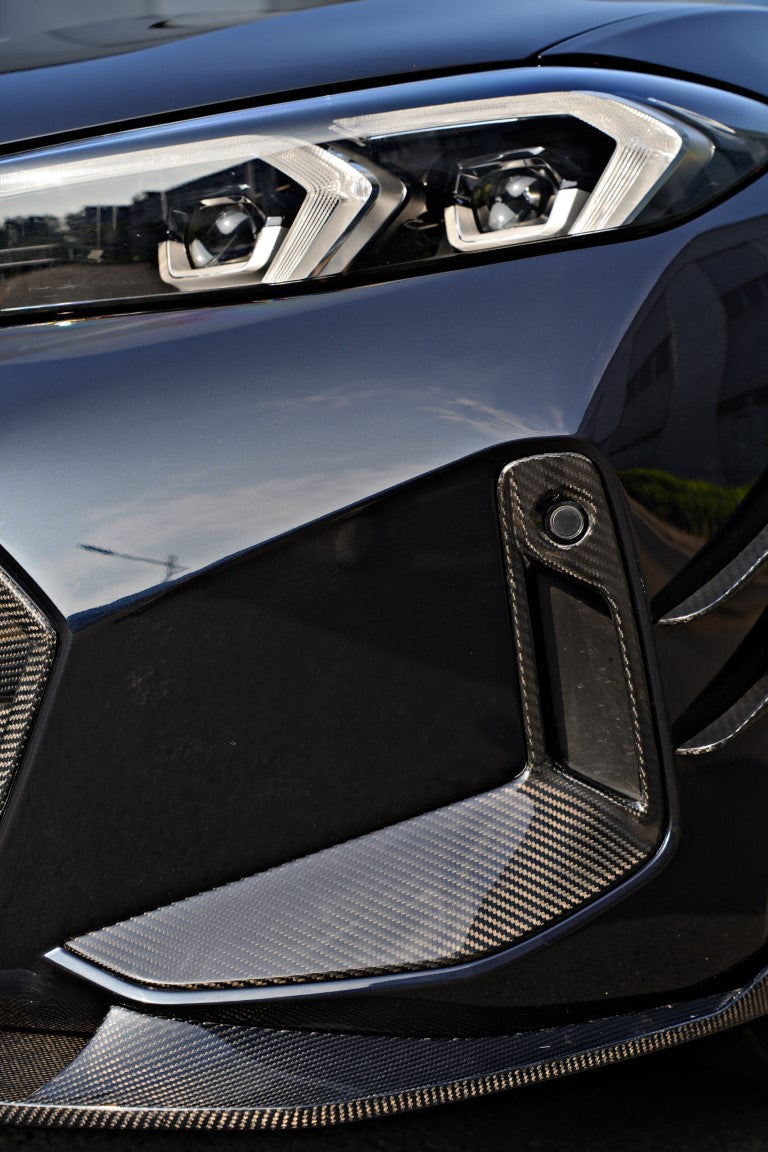 BMW 3 Series 330i (with M-package bumper, does not fit base model) M340i G20 G21 LCI 2023 2024 with Aftermarket Parts - Upper Valences Trim Pre-preg Carbon Fiber from BCTXE Tuning