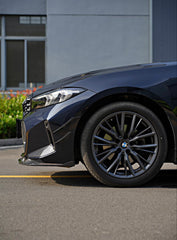 BMW 3 Series 330i (with M-package bumper, does not fit base model) M340i G20 G21 LCI 2023 2024 with Aftermarket Parts - Front Canards Pre-preg Carbon Fiber from BCTXE Tuning