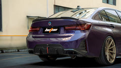 BMW M3 G80 2021 2022 2023 2024 & 3 Series 330i M340i (Fits Both Pre-LCI & LCI) 2019 2020 2021 2022 2023 2024 with Aftermarket Parts - Rear Spoiler Pre-preg Carbon Fiber from BCTXE Tuning