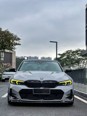 BMW 3 Series 330i (with M-package bumper, does not fit base model) M340i G20 G21 LCI 2023 2024 with Aftermarket Parts - V2 Style Front Lip Pre-preg Carbon Fiber from BCTXE Tuning