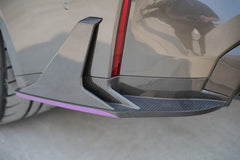 BMW M4 G82 G83 2021 2022 2023 2024 with Aftermarket Parts - V2 Style Rear Diffuser & Canards Pre-preg Carbon Fiber from BCTXE Tuning