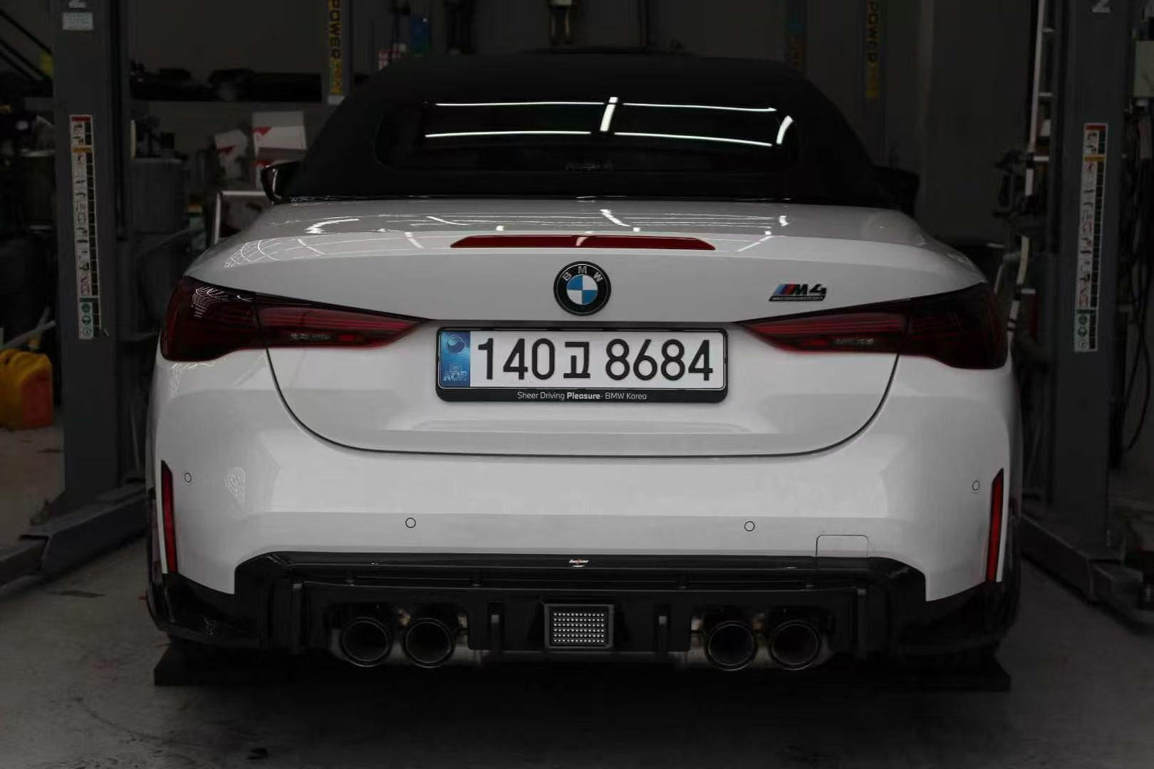 BMW M4 G82 G83 2021 2022 2023 2024 with Aftermarket Parts - V2 Style Rear Diffuser & Canards Pre-preg Carbon Fiber from BCTXE Tuning