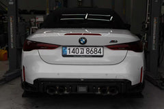 BMW M4 G82 G83 2021 2022 2023 2024 with Aftermarket Parts - V2 Style Rear Diffuser & Canards Pre-preg Carbon Fiber from BCTXE Tuning