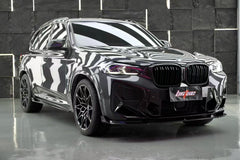 BMW X3M X3MC F97 LCI 2022 2023 2024 & X4M X4MC F98 LCI 2022 2023 2024 with Aftermarket Parts - Fiber Side Vent Bumper Valences Pre-preg Carbon from BCTXE Tuning