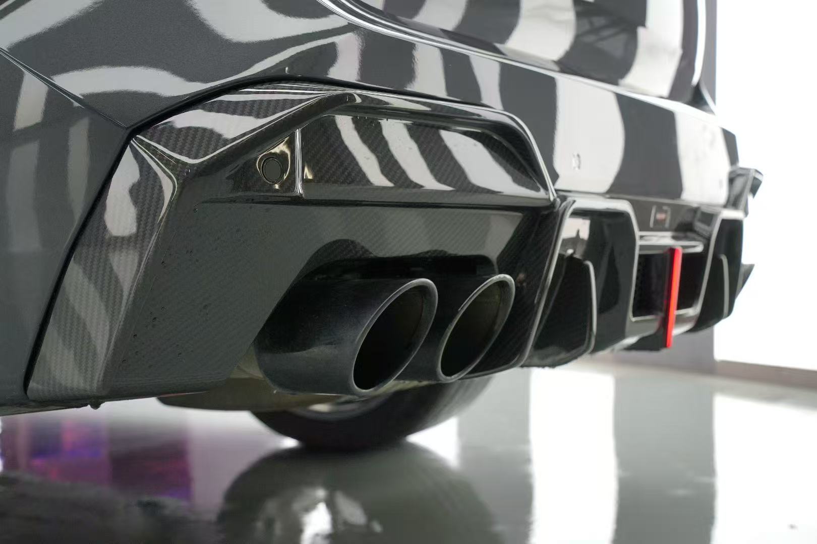BMW X3 G01 LCI 2022 2023 2024 & X3M X3MC F97 LCI 2022 2023 2024 with Aftermarket Parts - Rear Diffuser Pre-preg Carbon Fiber from BCTXE Tuning