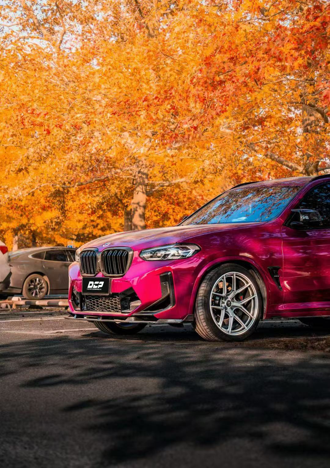 BMW X3M X3MC F97 LCI 2022 2023 2024 & X4M X4MC F98 LCI 2022 2023 2024 with Aftermarket Parts - Front Lip Pre-preg Carbon Fiber from BCTXE Tuning