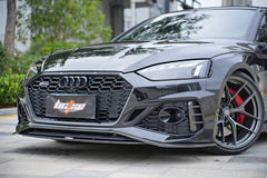 Audi RS5 B9.5 2020-ON with Aftermarket Parts - Front Lip Pre-preg Carbon Fiber from BCTXE Tuning