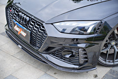 Audi RS5 B9.5 2020-ON with Aftermarket Parts - Front Lip Pre-preg Carbon Fiber from BCTXE Tuning