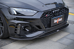 Audi RS5 B9.5 2020-ON with Aftermarket Parts - Front Lip Pre-preg Carbon Fiber from BCTXE Tuning