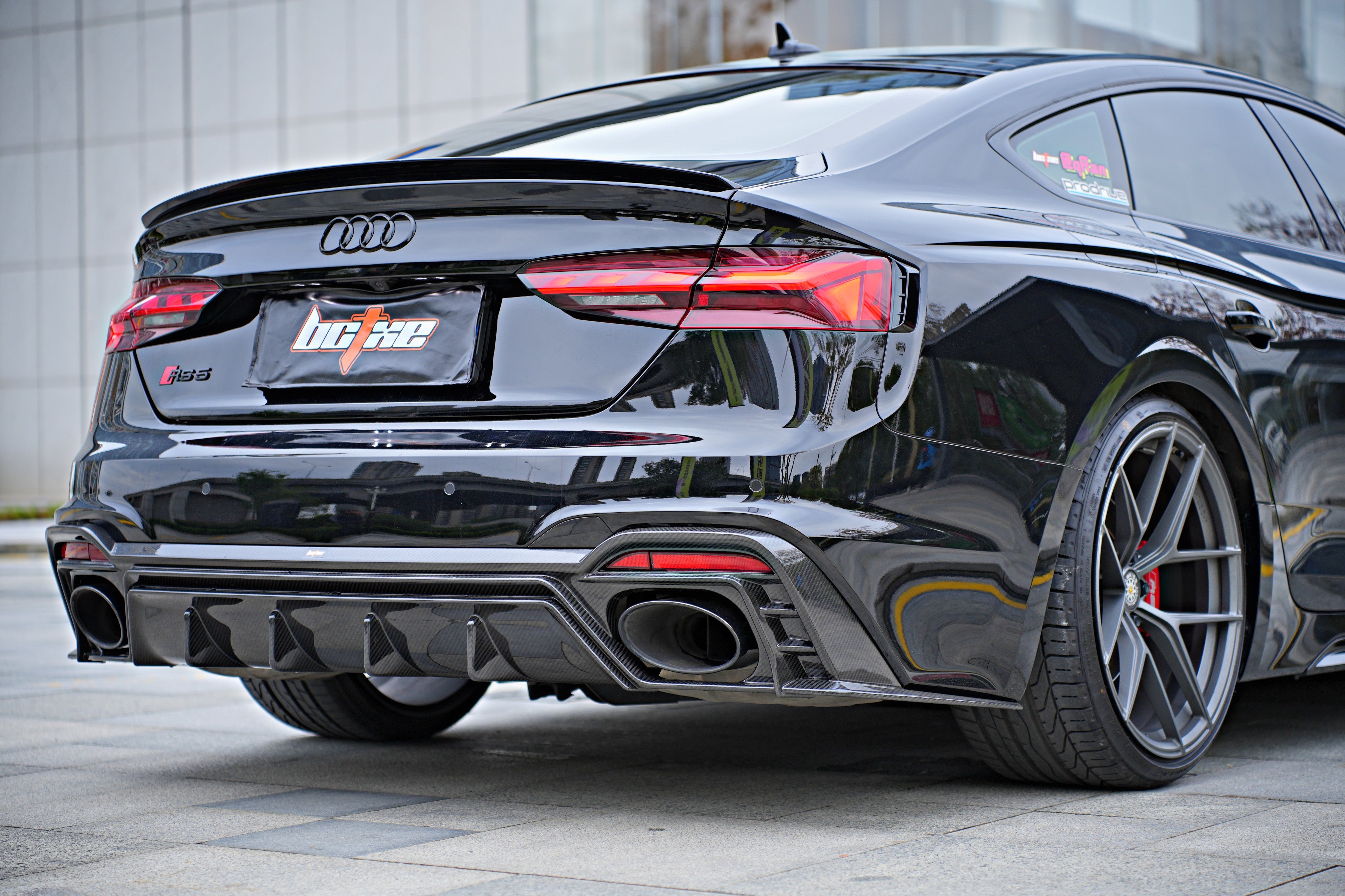 Audi RS5 B9.5 2020-ON with Aftermarket Parts - Rear Diffuser Pre-preg Carbon Fiber from BCTXE Tuning