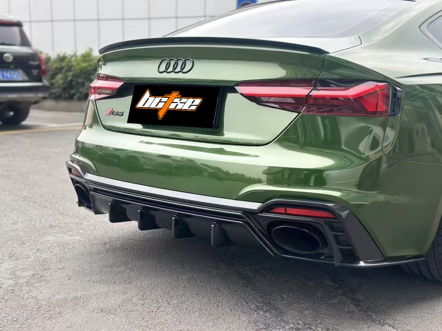 Audi RS5 B9.5 2020-ON with Aftermarket Parts - Rear Diffuser Pre-preg Carbon Fiber from BCTXE Tuning