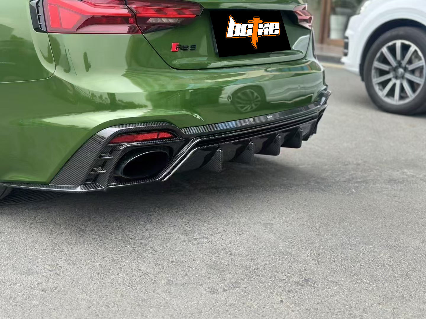 Audi RS5 B9.5 2020-ON with Aftermarket Parts - Rear Diffuser Pre-preg Carbon Fiber from BCTXE Tuning