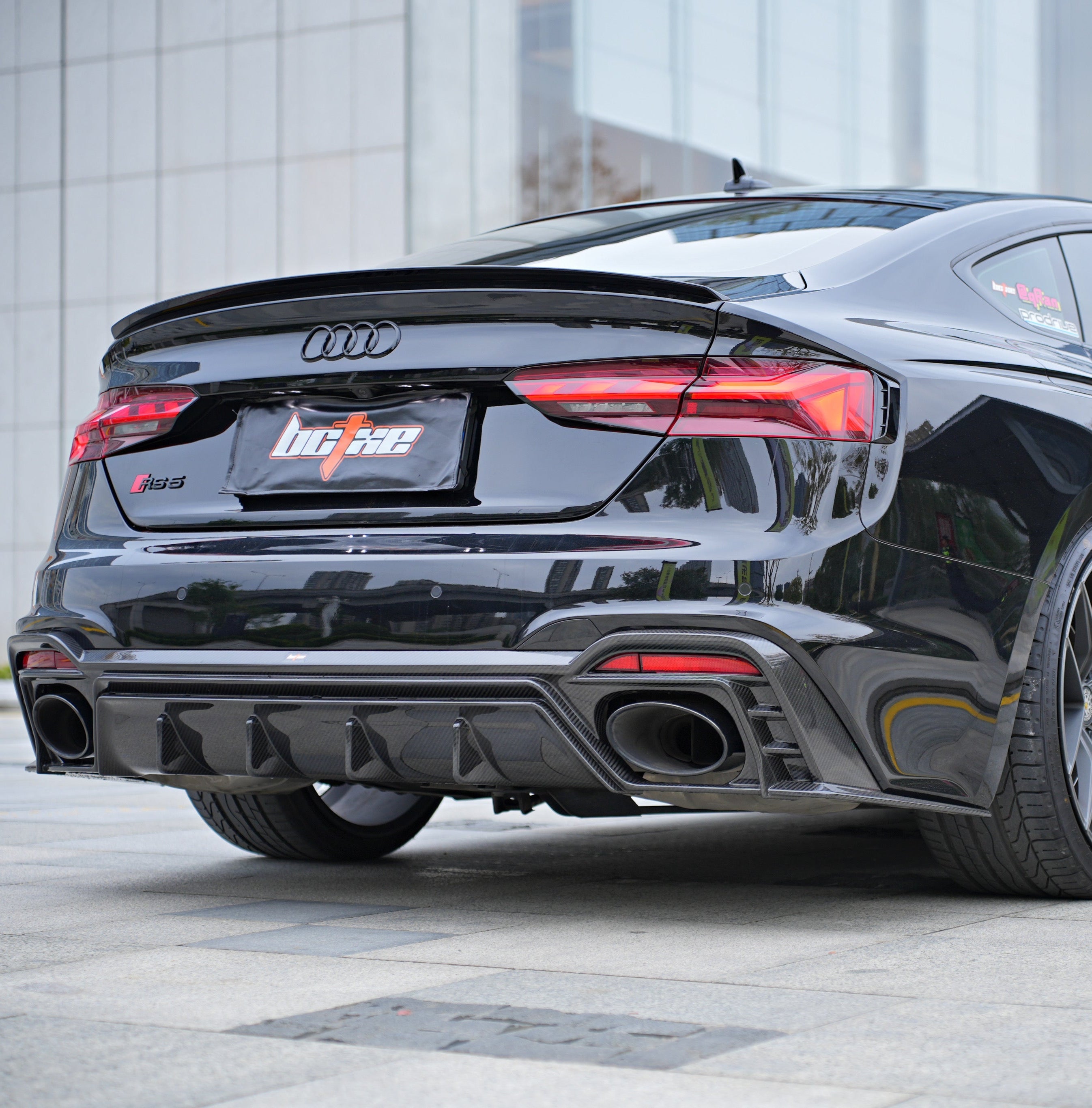 Audi RS5 B9.5 2020-ON with Aftermarket Parts - Rear Diffuser Pre-preg Carbon Fiber from BCTXE Tuning