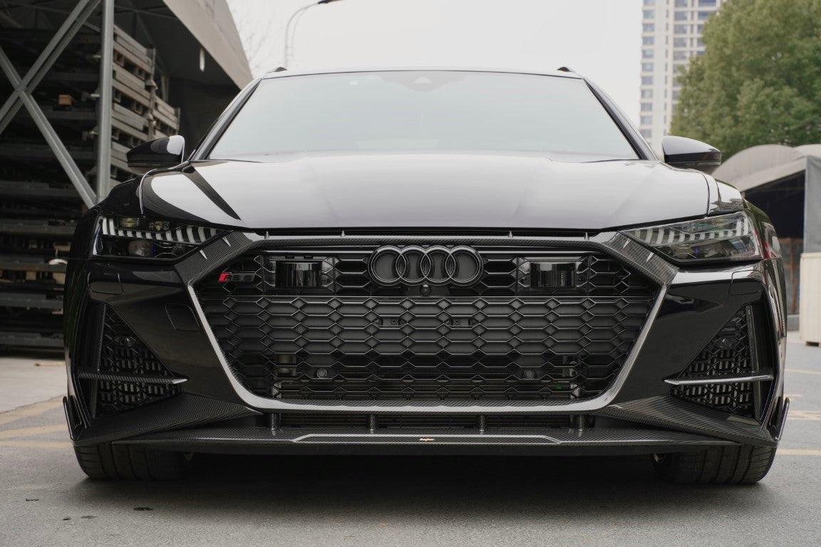 Audi RS6 C8 2020-ON & RS7 C8 2020-ON with Aftermarket Parts - Grill Trill Pre-preg Carbon Fiber from BCTXE Tuning