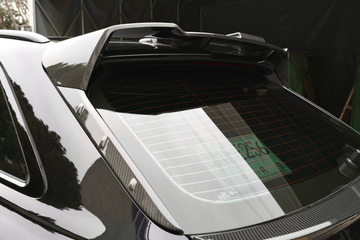 Audi RS6 C8 2020-ON with Aftermarket Parts - V2 Rear Roof Spoiler Carbon Fiber from BCTXE Tuning