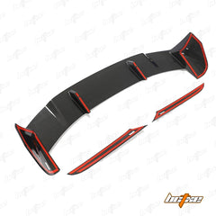 Audi RS6 C8 2020-ON with Aftermarket Parts - V2 Rear Roof Spoiler Carbon Fiber from BCTXE Tuning
