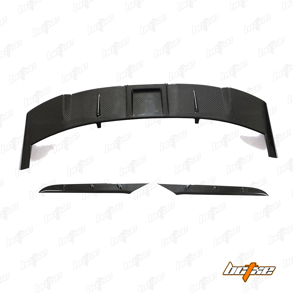 Audi RS6 C8 2020-ON with Aftermarket Parts - V2 Rear Roof Spoiler Carbon Fiber from BCTXE Tuning