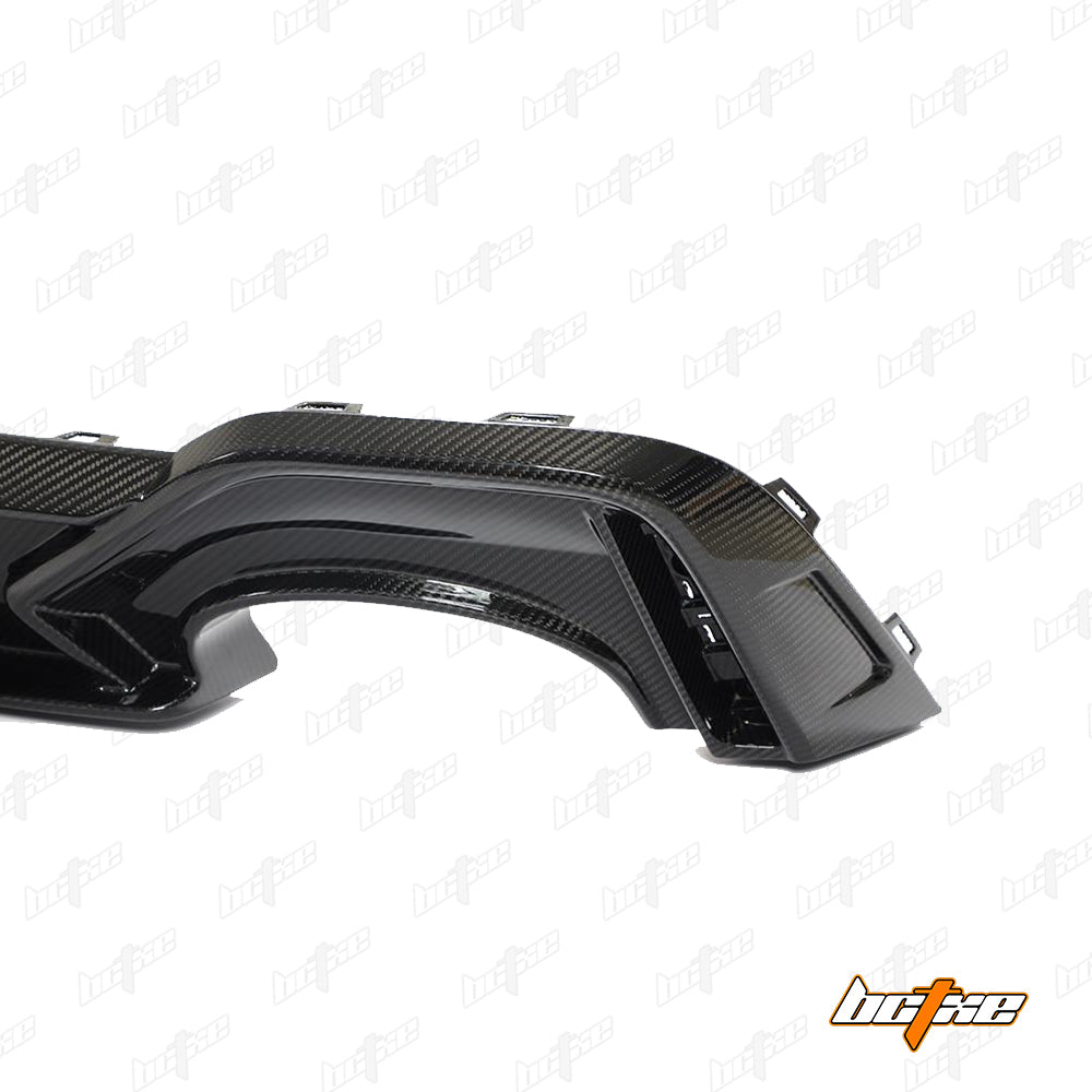 Audi RS6 C8 2020-ON & RS7 C8 2020-ON with Aftermarket Parts - Rear Diffuser & Canards Carbon Fiber from BCTXE Tuning