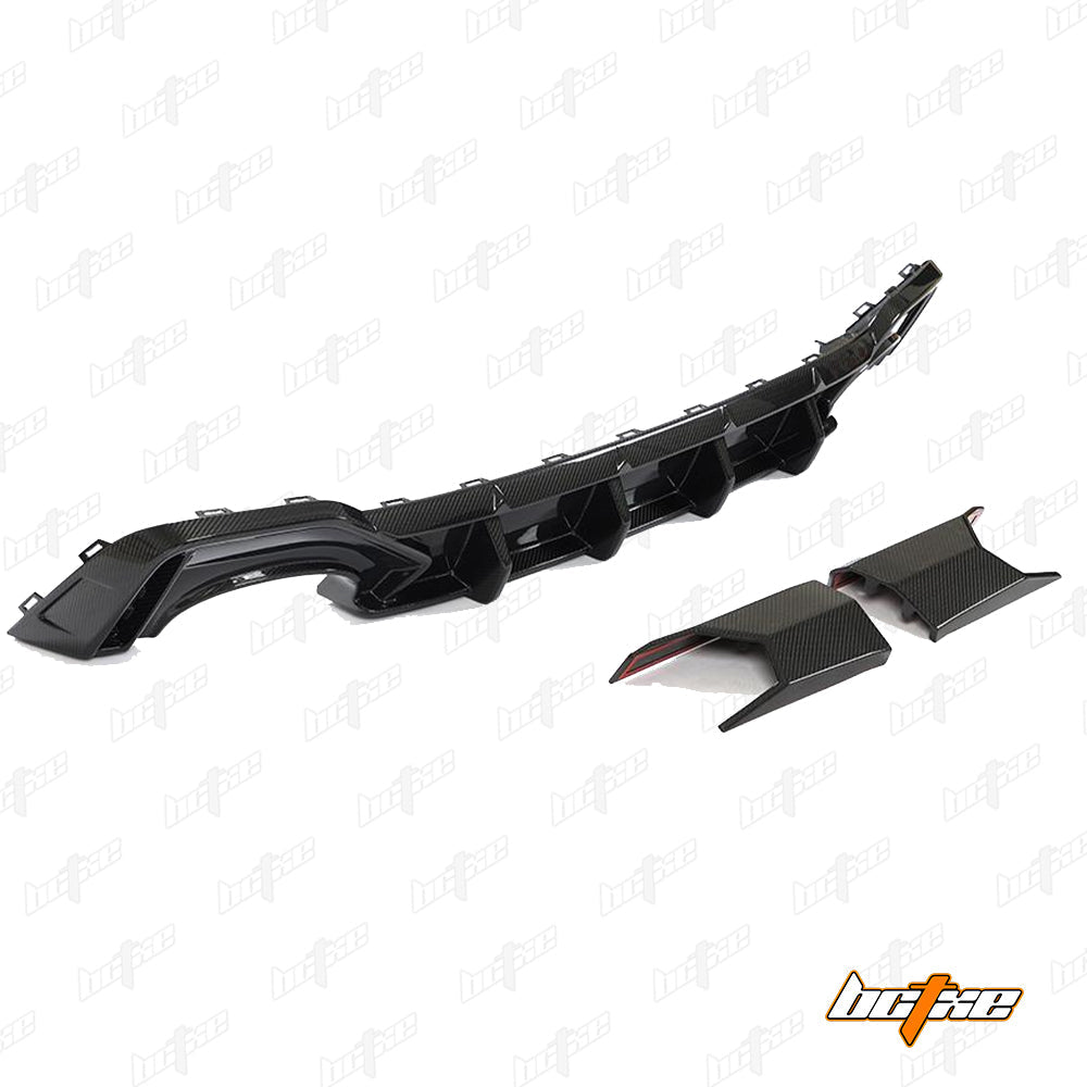 Audi RS6 C8 2020-ON & RS7 C8 2020-ON with Aftermarket Parts - Rear Diffuser & Canards Carbon Fiber from BCTXE Tuning