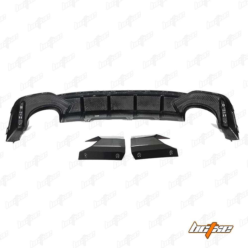 Audi RS6 C8 2020-ON & RS7 C8 2020-ON with Aftermarket Parts - Rear Diffuser & Canards Carbon Fiber from BCTXE Tuning