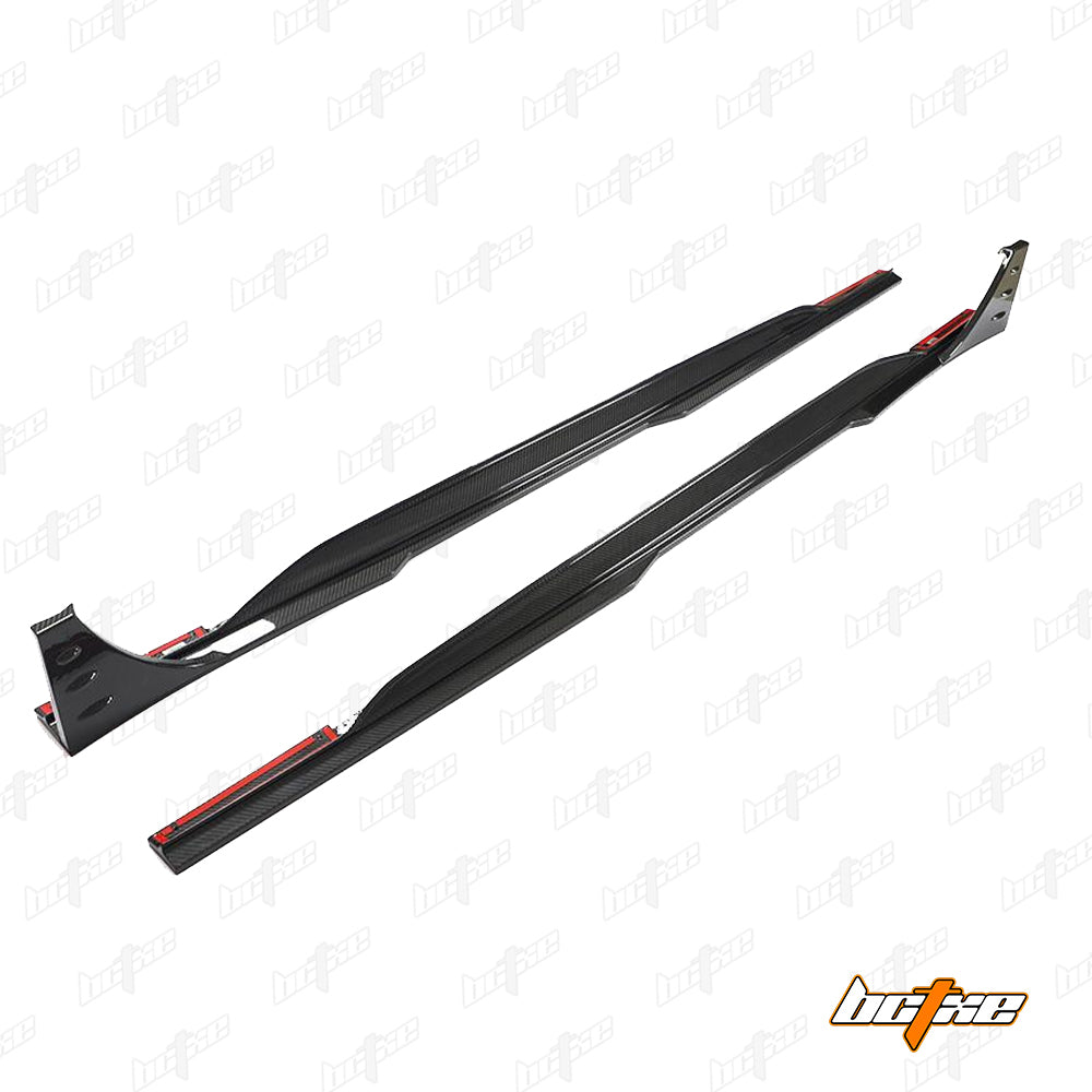 Audi RS6 C8 2020-ON & RS7 C8 2020-ON with Aftermarket Parts - Side Skirts Carbon Fiber from BCTXE Tuning