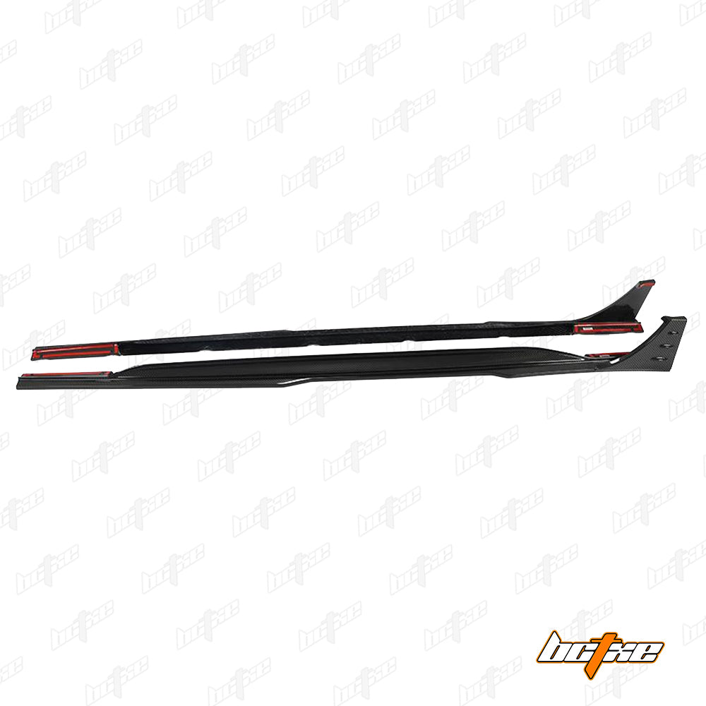 Audi RS6 C8 2020-ON & RS7 C8 2020-ON with Aftermarket Parts - Side Skirts Carbon Fiber from BCTXE Tuning