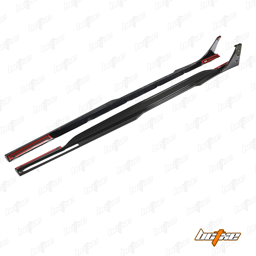Audi RS6 C8 2020-ON & RS7 C8 2020-ON with Aftermarket Parts - Side Skirts Carbon Fiber from BCTXE Tuning