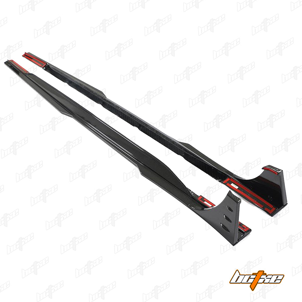 Audi RS6 C8 2020-ON & RS7 C8 2020-ON with Aftermarket Parts - Side Skirts Carbon Fiber from BCTXE Tuning