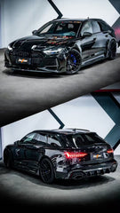 Audi RS6 C8 2020-ON & RS7 C8 2020-ON with Aftermarket Parts - Rear Diffuser & Canards Carbon Fiber from BCTXE Tuning