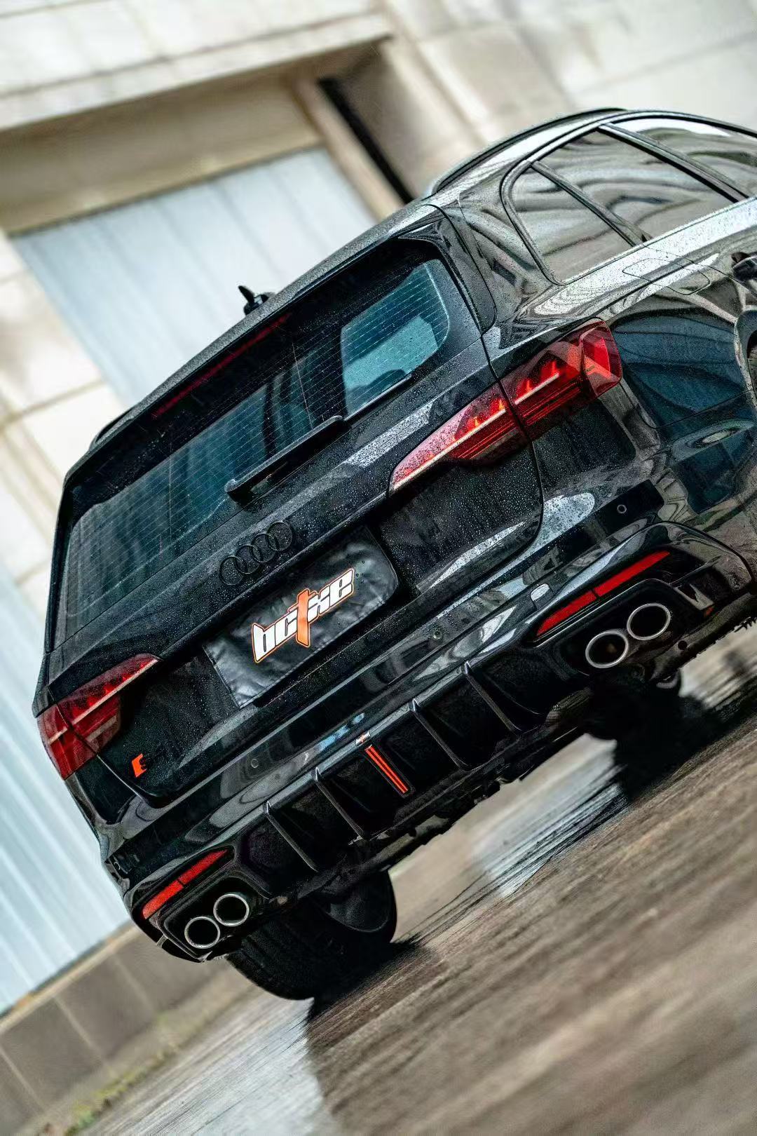 Audi S4 / A4 (with S-line bumper) B9.5 2020 2021 2022 2023 2024 with Aftermarket Parts - V1 Rear Diffuser Pre-preg Carbon Fiber from BCTXE Tuning