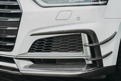 Audi S5 A5 S-line (with s-line bumper, does not base model) B9 2017 2018 2019 with Aftermarket Parts - Front Canards Carbon Fiber from BCTXE Tuning