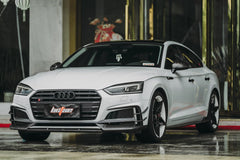 Audi S5 A5 S-line (with s-line bumper, does not base model) B9 2017 2018 2019 with Aftermarket Parts - Front Canards Carbon Fiber from BCTXE Tuning