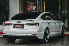 Audi RS5 S5 A5 B9 B9.5 2017-ON with BCTXE Tuning's Aftermarket Parts - Rear Lip Spoiler Carbon Fiber. A complete transformation of style and performance.