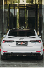 Audi RS5 S5 A5 B9 B9.5 2017-ON with BCTXE Tuning's Aftermarket Parts - Rear Lip Spoiler Carbon Fiber. A complete transformation of style and performance.