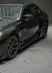 BMW M2 / M2C G87 2023 2024 with Aftermarket Parts - Side Skirts Pre-preg Carbon Fiber from BCTXE Tuning