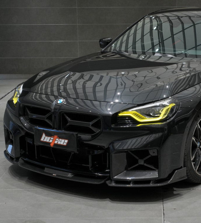 BMW M2 / M2C G87 2023-ON with Aftermarket Parts - Front Lip Dry Pre-preg Carbon from BCTXE Tuning