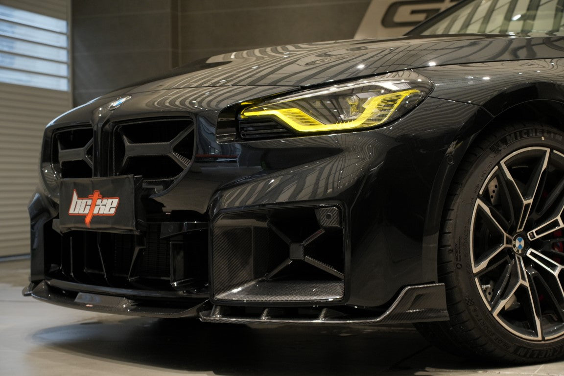 BMW M2 / M2C G87 2023-ON with Aftermarket Parts - Pre-preg Carbon Fiber Front Grill from BCTXE Tuning