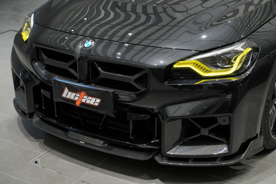 BMW M2 / M2C G87 2023-ON with Aftermarket Parts - Pre-preg Carbon Fiber Front Grill from BCTXE Tuning