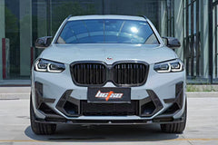 BMW X3M X3MC F97 LCI 2022 2023 2024 & X4M X4MC F98 LCI 2022 2023 2024 with Aftermarket Parts - Middle Vent Bumper Valences Pre-preg Carbon Fiber from BCTXE Tuning