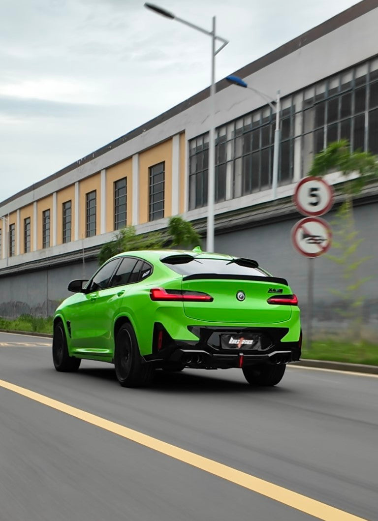 BMW X4M X4MC F98 (Fits Both Pre-LCI & LCI) 2019 2020 2021 2022 2023 2024 & X4 G02 (Fits Both Pre-LCI & LCI) 2019 2020 2021 2022 2023 2024 with Aftermarket Parts - Roof Spoiler Carbon Fiber from BCTXE Tuning