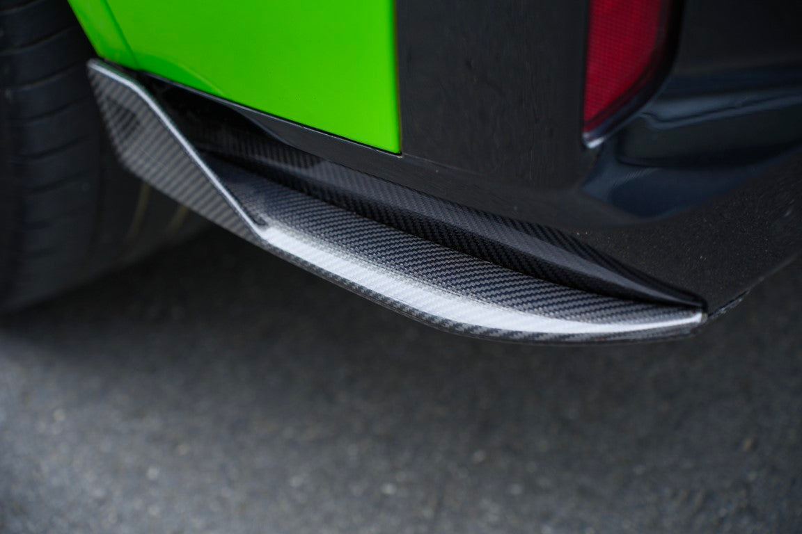 BMW X4M X4MC F98 LCI 2022 2023 2024 with Aftermarket Parts - Rear Diffuser & Canards Carbon Fiber from BCTXE Tuning